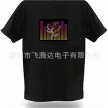 专业销售男装el发光t恤价格实惠el发光t恤厂家