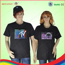 深圳厂家厂家直销EL闪光T恤大量提供定做