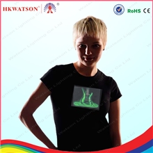深圳厂家支持批发大量供应高档发光t恤大量提供定做
