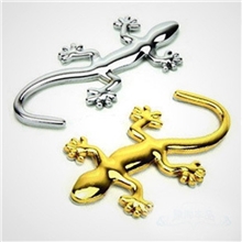 高亮实心壁虎最早期壁虎金属贴高质量壁虎贴个性车贴金色+0.2