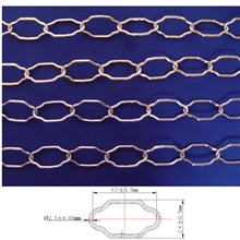 供应各种规格优质装饰链梅花链条