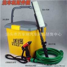 12V伏48W瓦20L升便携式车载式高压洗车器洗车机洗车水泵枪