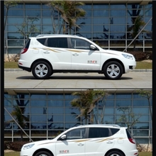 吉利全球鹰GX7车贴拉花越野车SUV力帆X60彩条汽车身腰线贴纸彩贴