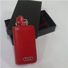 厂家批发汽车钥匙包/车用真皮高档钥匙包360&deg;旋转带扣奥迪