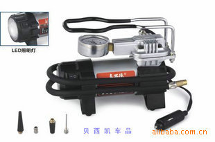 热卖正品嘉西德汽车充气泵直驱大功率带LED灯胎压表0357