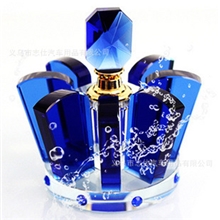 热销大皇冠水晶香水座厂家直销低价批发高档香水座车载汽车香水瓶