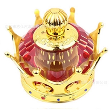 浦江厂家批发热销金皇冠水晶香水座高档车载汽车香水瓶树脂合金