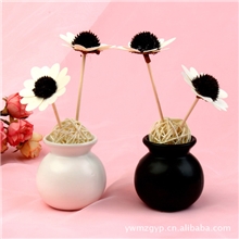 太阳木花简约陶瓷藤条香薰套装无火香薰精油藤枝挥发香薰