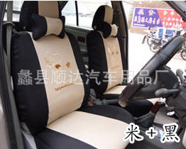 供应汽车座套坐垫加厚三明治卡通座套四季通用全包