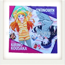 超细纤维清洁布眼镜手机擦拭布高档绒布眼镜布热转印眼镜布