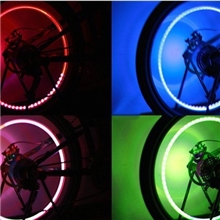 七彩双感车轮灯智能震动合金车轮灯风火轮智能震动一对装