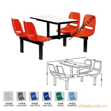 供应餐桌椅，快餐桌，食堂餐桌椅，连体餐桌椅CZ-021