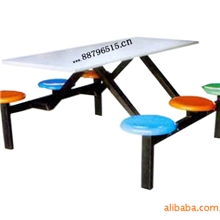 供应圆凳六人位餐桌椅CZ-020