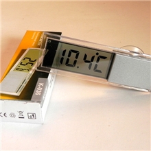 吸盘式汽车时钟表车载时钟车用电子表电子钟车载温度计