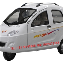 铁壳电动代步车全封闭电动三轮车金属车壳老人代步车