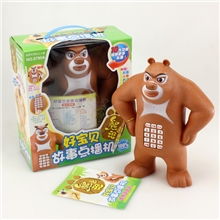 熊出没会说话的熊大唱歌说话讲故事按键带灯光