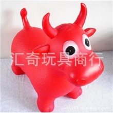 特价清仓充气玩具充气动物大号重1300克跳跳马/牛/鹿C197