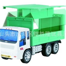 铠胜隆4438惯性工程车益智玩具惯性车惯性货柜车玩具车