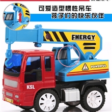 厂家直销铠胜隆4421A惯性吊车益智惯性工程车仿真惯性玩具车