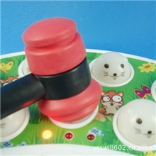 正版专利三关打地鼠电动打地鼠打老鼠机电动玩具