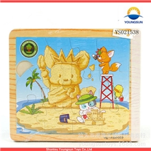 厂家批发亲子桌面游戏小木书新款益智拼图木制游戏赠品