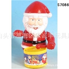 供应上链圣诞老人打鼓,上发条卡通动物批发