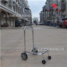 新款便携折叠行李车购物车拖车手拉车四轮可推可拉