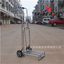 批发便携折行李车购物车买菜车手拉车购物车镀铬载重65KG