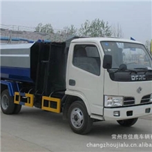佳鹿东风小金霸自装卸式垃圾车，运载量大，封闭性能好，节能环保
