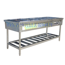 供应5格保温售饭台快餐售饭台玻璃罩售饭台快餐车