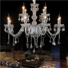 批发水晶灯欧式奢华蜡烛K9水晶吊灯客厅/卧室床头/书房灯饰LB90