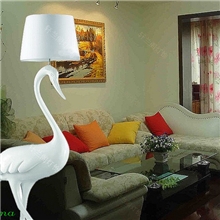 专业供应现代简约个性创意时尚高档丹顶鹤白天鹅树脂落地灯酒店灯