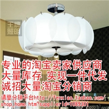 现代简约时尚花瓣玻璃莲花吸顶灯客厅卧室水晶吊灯饰灯具淘宝供货