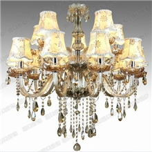 欧式K9水晶吊灯客厅灯直径1000大干邑色蜡烛灯DT-10+5A1006