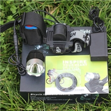 批发T6升U2自行车灯前灯超亮二用头灯强光充电山地车灯