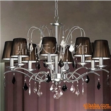 供应欧式现代铁艺吊灯水晶吊灯物美价廉DTB-8A1568