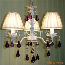 惬意的温馨布艺吊灯铁艺吊灯水晶吊灯DTB-3A1067