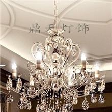 店家推荐热卖欧式水晶灯洛色铁艺灯具DTB-6A1599