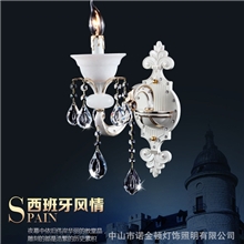 玉石水晶壁灯玉石蜡烛灯单头玉石壁灯批发别墅玉石灯厂家直销