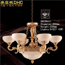帝皇城云石灯批发供应/酒店别墅卧室铜灯/进口云石吊灯/DHCD6517