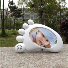 多功能创意相框儿童相架5寸卡通相框五寸小脚丫存钱罐相框7307