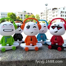 滑板小子台灯超酷DJ滑板男孩台灯装饰台灯儿童节日礼品台灯