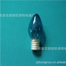 专业供应C7彩色灯泡蜡烛型彩色灯泡内涂彩泡