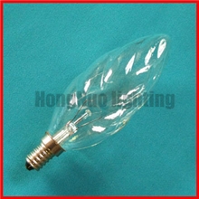 供应透明波纹泡透明泡装饰灯泡普通照明白炽灯