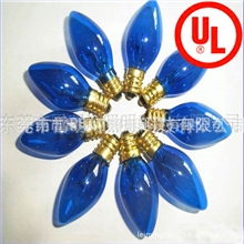 专业供应白炽灯C7*54跳泡烤绿漆120V7W/E12/1000H