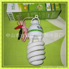 夜市照明灯，12V中半螺节能灯，带夹子节能灯