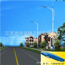 厂家供应道路路灯，马路照明灯，公路LED路灯，6米自弯臂