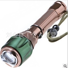 新款户外8099旋转调光CREE-XPE级强光手电筒