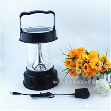 供应黑色太阳能LED野营灯露营灯