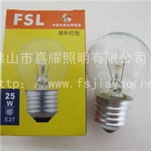 供应FSL25W球泡佛山照明25W普泡白炽灯